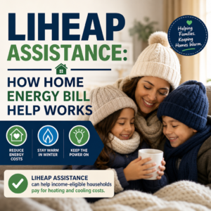 LIHEAP assistance helps eligible households pay heating and cooling bills and prevent utility shutoffs in winter.
