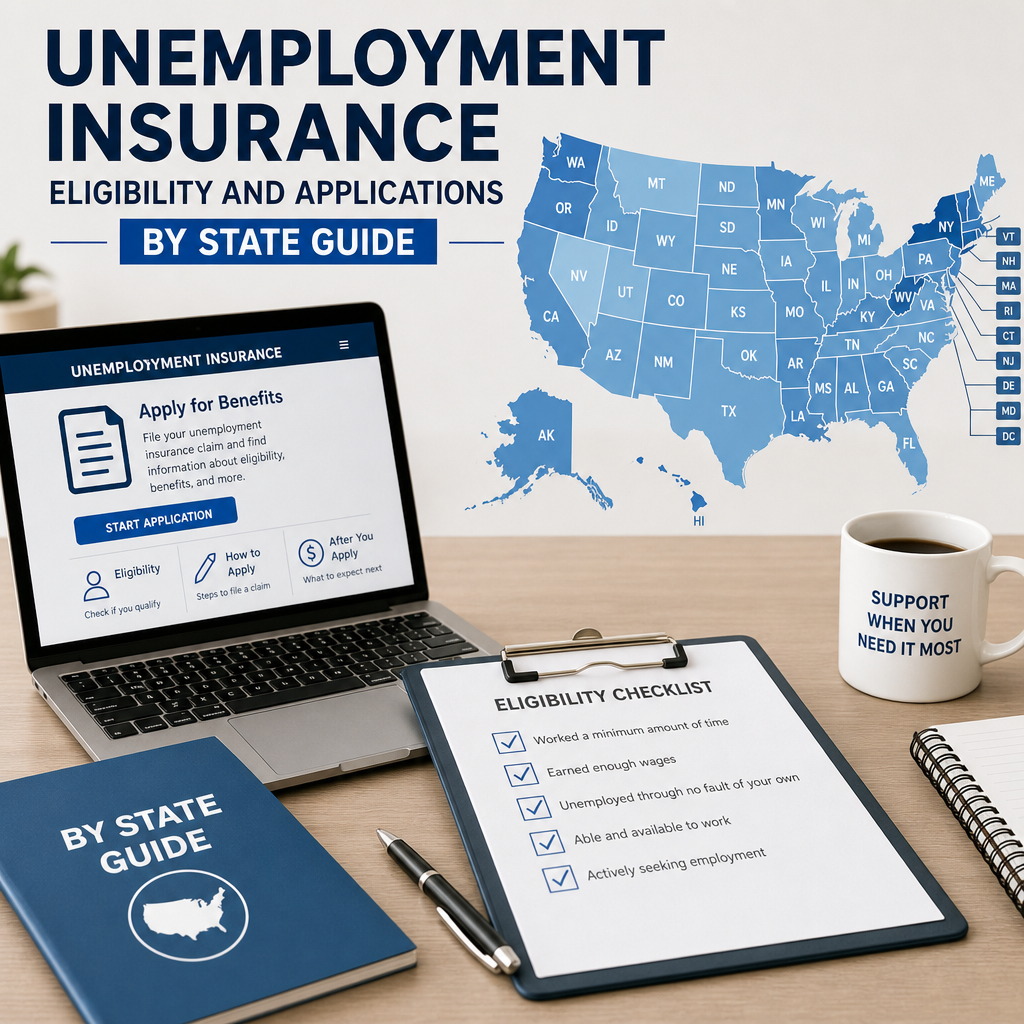 Checklist and online resources for state unemployment insurance eligibility and applications